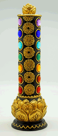 Lotus Flower Chakra Tower Incense Burner